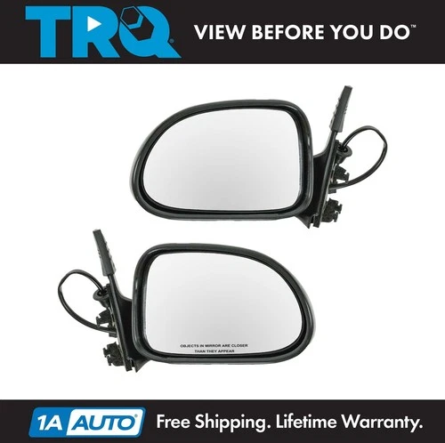 TRQ Power Black Mirrors & Pair Set for Dodge Durango Dakota Pickup Truck