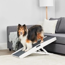 Carlson 39.5" Indoor Pet Ramp, White, Collapsible, Adjustable Height, Include...