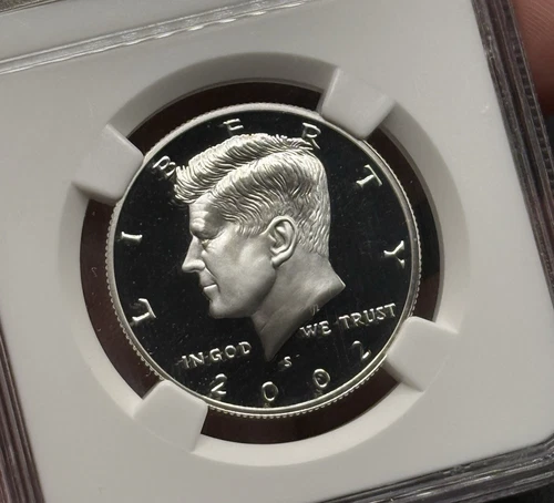 2002-S SILVER PROOF KENNEDY HALF DOLLAR NGC PF70 ULTRA CAMEO