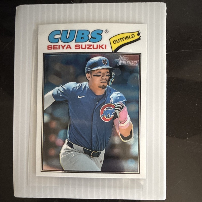 Topps 2026 Heritage Chrome Seiya Suzuki #241 Chicago Cubs MLB Baseball Card