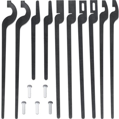 5 x DIY Rapid Tongs Bundle Set & Rivets Five Types of Blacksmith Tongs Forgin...