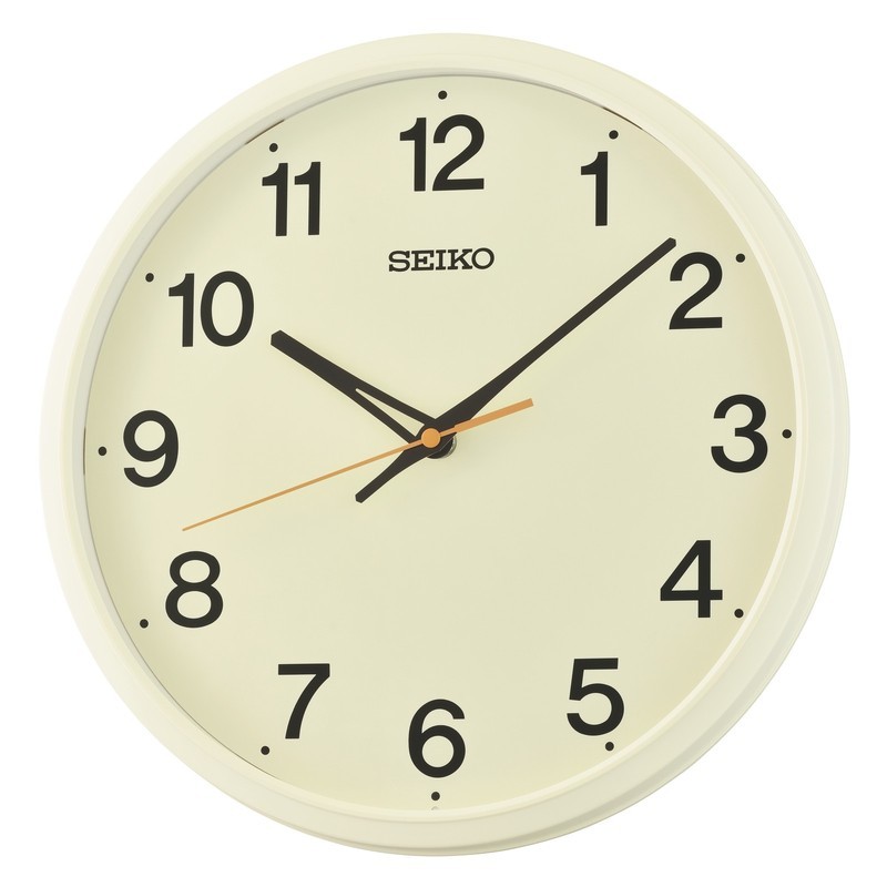 Seiko Retro Cream Wall Clock QHA019C RRP £39.99