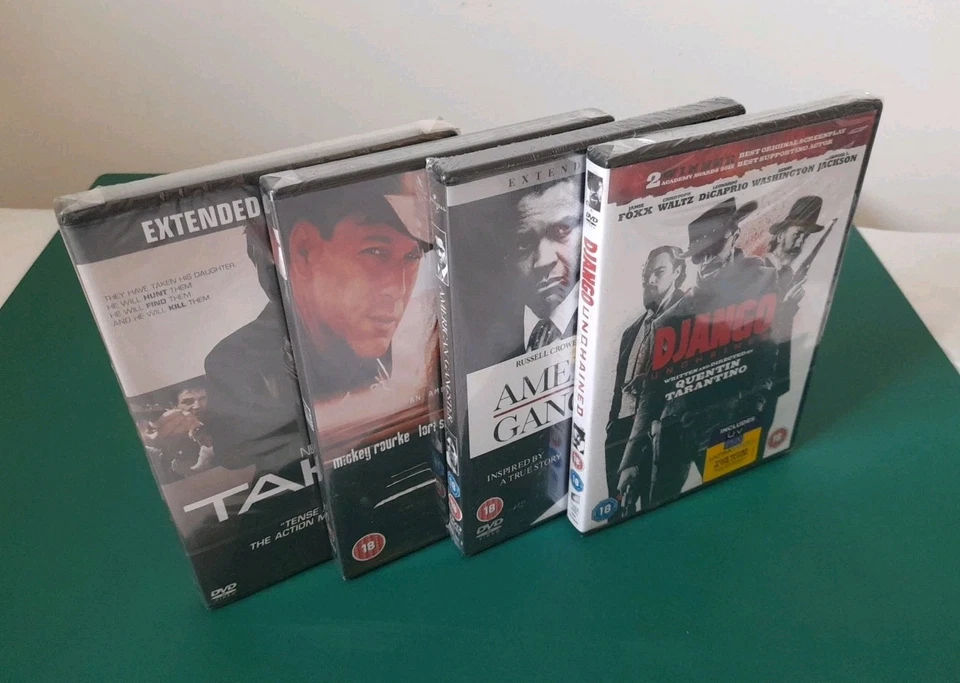 8 x Cert 18 Action Movies DVDs - 4 BRAND NEW & SEALED- 4 Used Django, FTW, T - Image 4 of 4