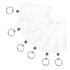 6 Pcs Id Plastic Badge Holder Access Card Protective Cover Display Sleeves