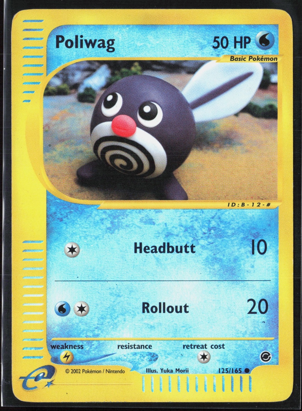 Poliwag 125/165 Expedition 2002 Reverse Holo Vintage E-Series Pokémon Card