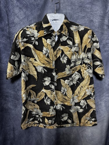 Kahala Hawaiian Button Down Short Sleeve Shirt- Men's Large