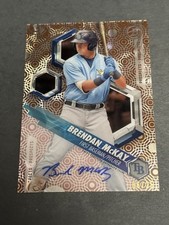 2018 Bowman High Tek Brendan McKay On Card Prospect Auto Orange Magma /25
