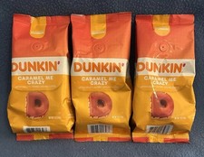 3 Packages Dunkin “Caramel Me Crazy” 7 oz. Ground Coffee