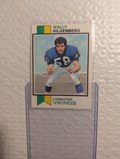 1973 Topps Football #147 Wally Hilgenberg RC Minnesota Vikings Rookie Card . rookie card picture