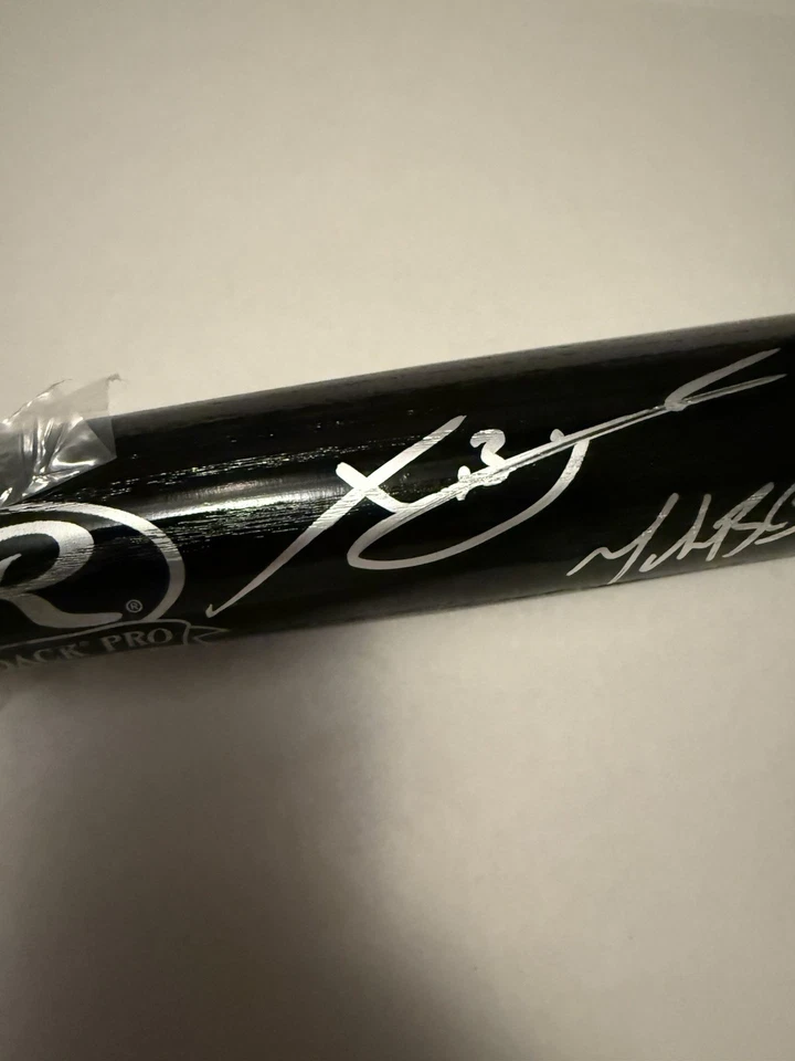 Mookie Betts Xander Bogaerts Dual Signed Bat PSA - Image 2 of 4