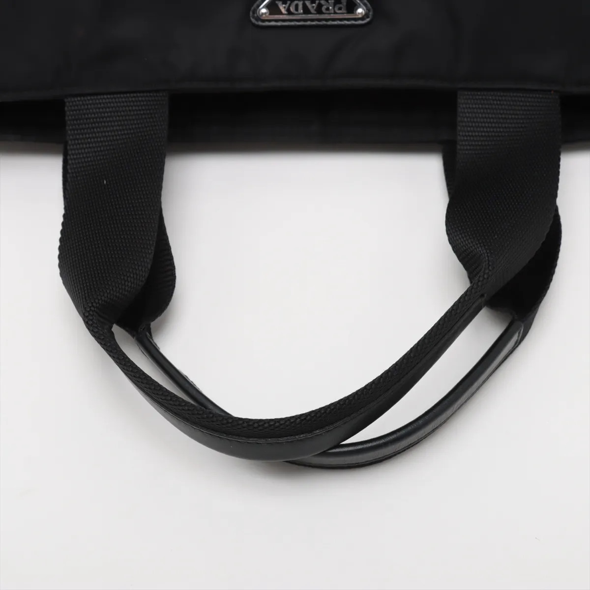 Prada Tessuto nylon x leather 2 Way Handbag Black 1BG360 thumbnail 5