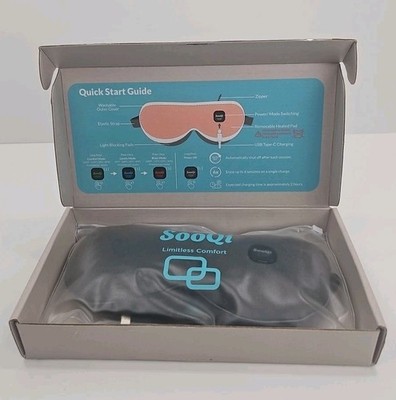 Heated Eye Mask - SooQi Cordless Sleeping Eye Mask