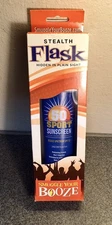 Stealth Flask Smuggle Your Booze In Safe Fake Reusable Sunscreen Tube BYOB