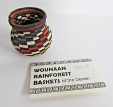 Mini Wounaan RainForest Darien Basket Danitsa Ismare Miniature Nueva Esperanza