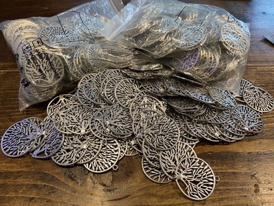 493 Silber Lebensbaum Anhänger Abschluss Schmuck Großhandel Restposten
