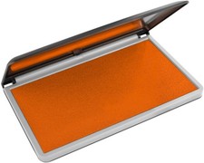 MaxMark Large Premium Orange Ink Stamp Pad - 3.5" x 6.25" - Quality Felt Pad