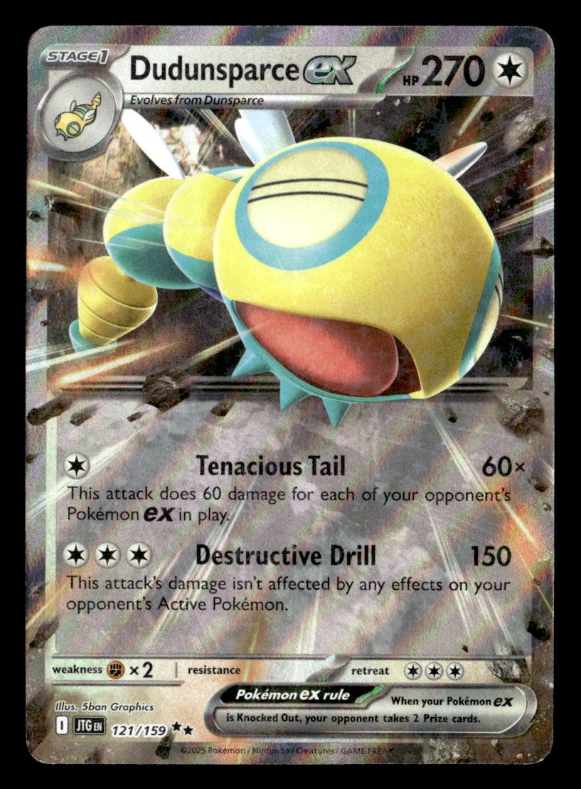 Pokemon Dudunsparce ex #121/159 tcg Near Mint or Better