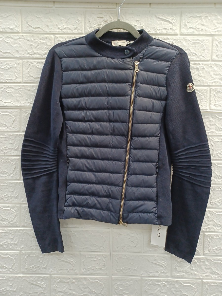 Pre-Owned Moncler Navy Maglia Tricot Cardigan Jacket Womens Size