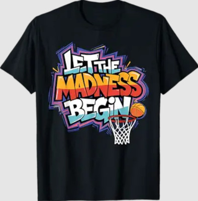 Mad March Begin Basketball Graffiti Squad Tournament T-Shirt