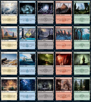 Forgotten Realms Basic Land set (1 each of 20) MTG Magic