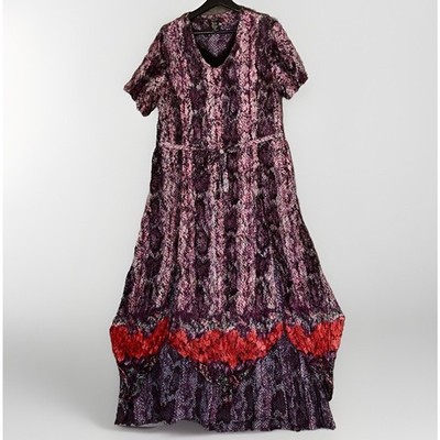 Nolita Floral Dress Womens L Long Sheer Lined Lace Dark Fairycore Whimsigoth ￼