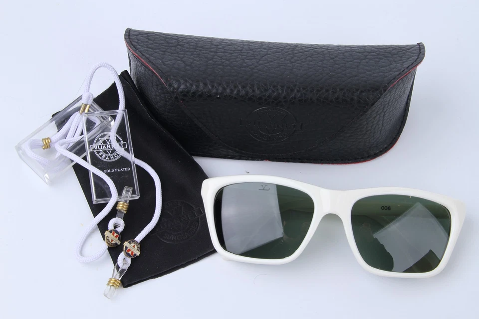 259 $ Nuevo Vintage Vuarnet 006 Blanco Gafas de sol PX3000 Verde Lente de vidrio mineral Foto 2 de 4