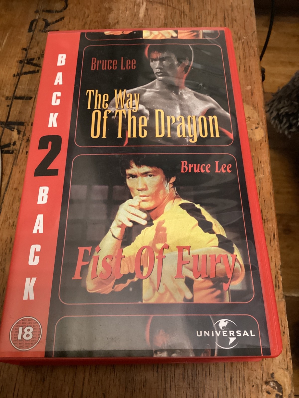 The Way Of The Dragon/Fist Of Fury (Back 2 Back) VHS, 2001, Bruce Lee
