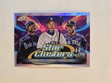 2025 Topps Chrome Cosmic #TSC-3 Griffey Jr/Ichiro/Rodriguez Triple Star Clusters