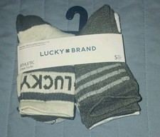 Lucky Brand Kids Boys Athletic Crew Socks Size 7-10 NEW