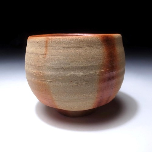 NR21 Japanische Teeschale, Bizen Ware von Great Human Treasure, Kiyoto Sakakibara - Bild 4 von 12