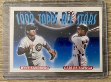 1993 Topps - 1992 Topps All Stars Ryne Sandberg, Carlos Baerga #402