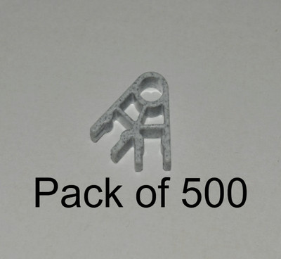 (500) K'nex Gray Granite 2-Way Connectors- KNEX Bulk Standard Replacement Parts