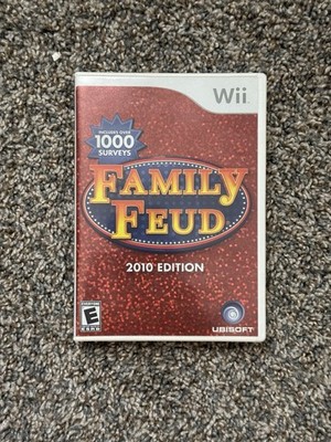 Family Feud 2010 Edition Wii CIB Tested Case Disc Manual Ubisoft