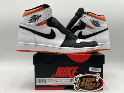 DS New Nike Air Jordan Retro 1 High OG Electro Orange 2021 Size 9.5 Authentic 
