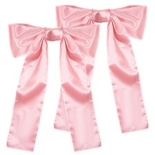 Pink Bow Birthday Party Decorations 2 Pack Big Pink Bows 18 x 33 Inches Coque...