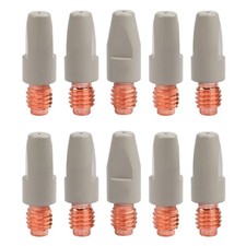 2X(10PCS 36KD Welding Contact Tips Coating Protect M8 Gas Nozzle Tip 0.8mm6530