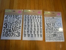 New  Crafter's Square Stickers Alphabet Letters Craft