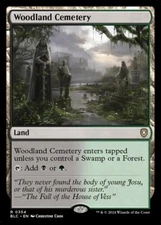 Woodland Cemetery 0354 Non Foil Rare Bloomburrow Commander MTG Near Mint
