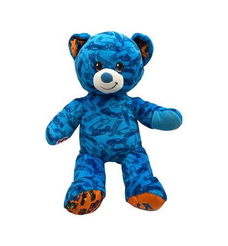 orange and blue teddy bear