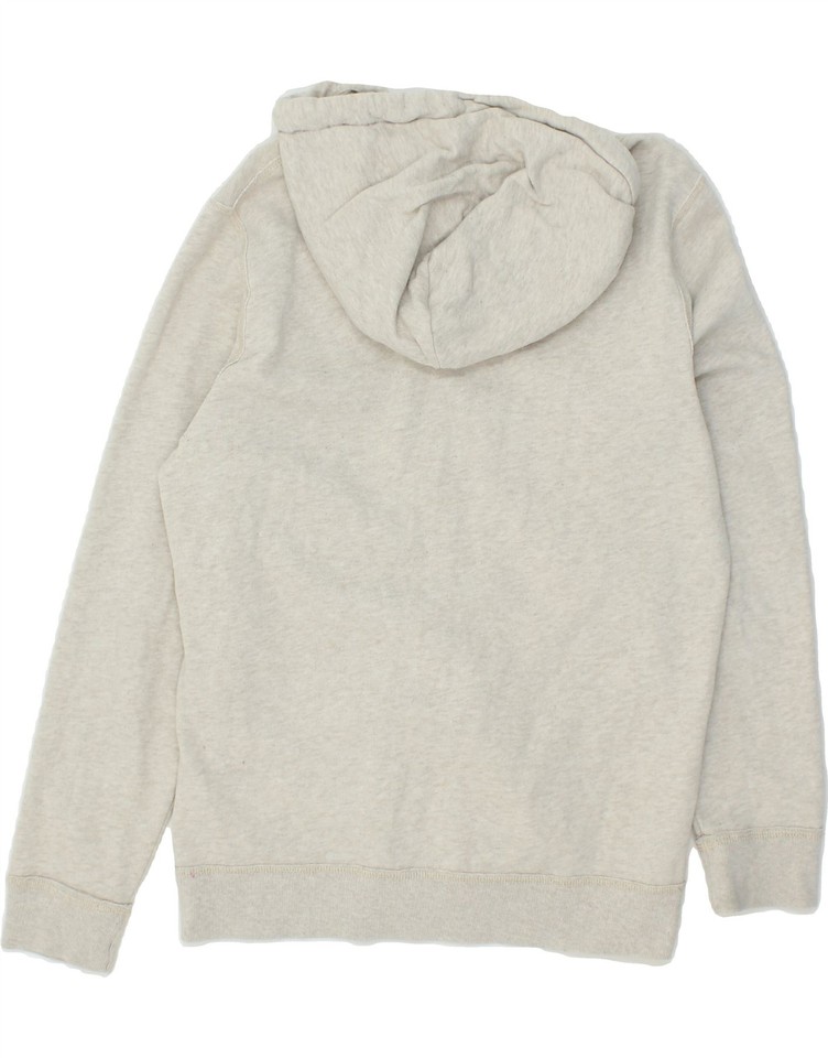 HOLLISTER Mens California Graphic Zip Hoodie Sweater Small Grey Cotton