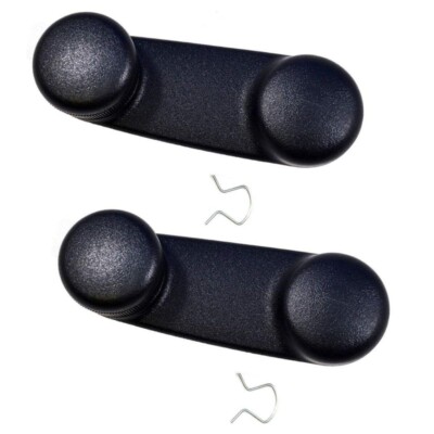 2 NEW Manual Window Crank Handles Black for Ram Dakota Wrangler Compass Patriot