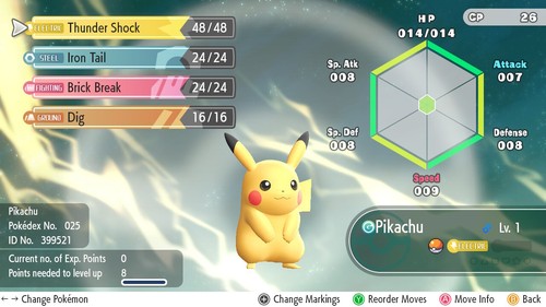 * NON SHINY * Choose Your Level 1 Pokemon 0AV 6IV Let's Go Pikachu Eevee LGPE - Picture 34 of 195