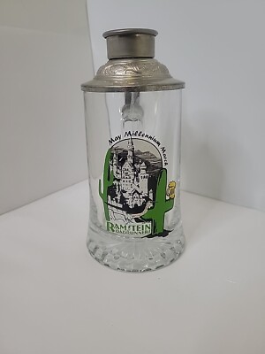 Ramstein Road Runners Stien May Miccennium Marck Cactus Clear Glass Vtg Collecti