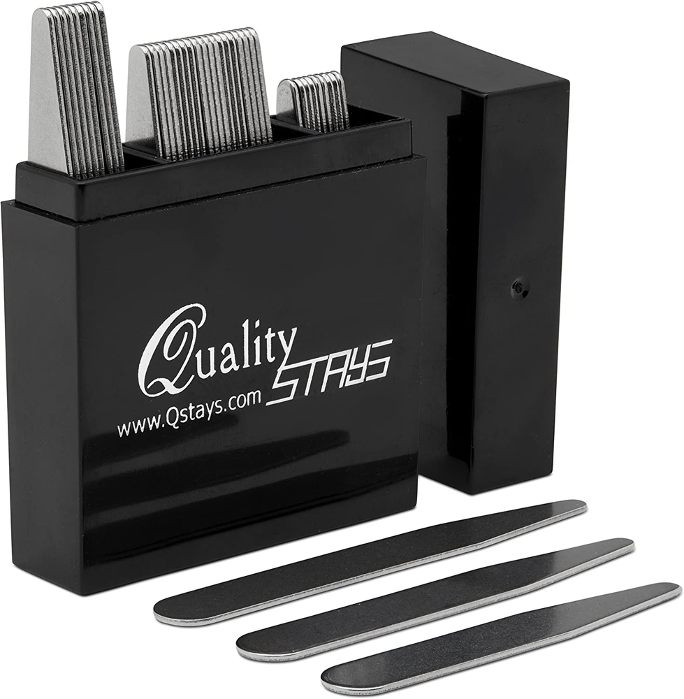 Premium 40-Piece Metal Collar Stays Set for Men – Durable Dress Shirt Accessory