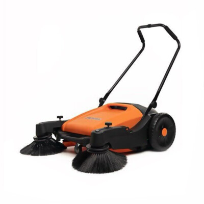Somik Hand Push Sweeper, Lightweight, Walk Behind Manual Push Floor Cleaner