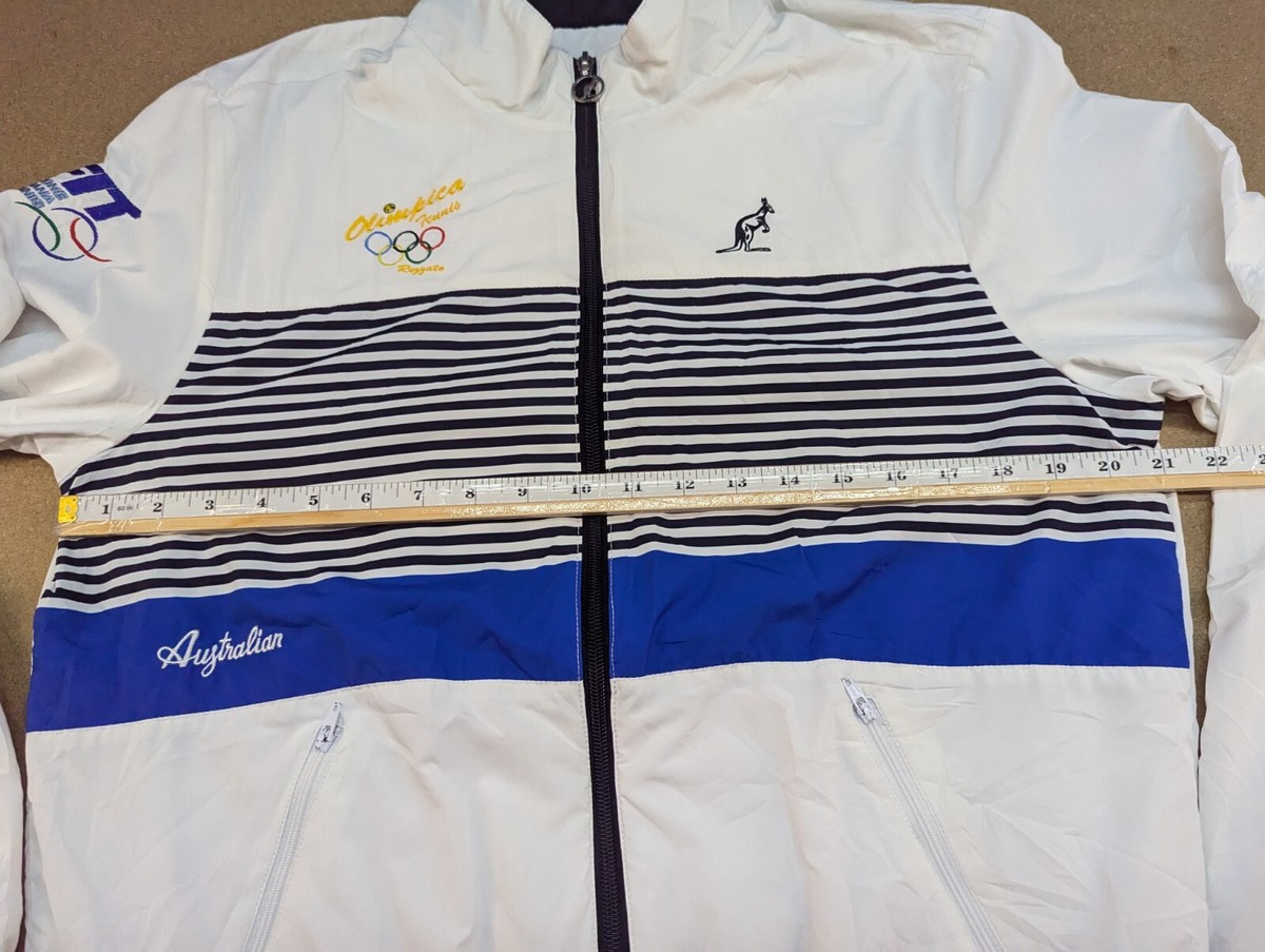 Vintage Australian by l'Alpina tennis tracksuit gabber jacket ' 80s made Italy