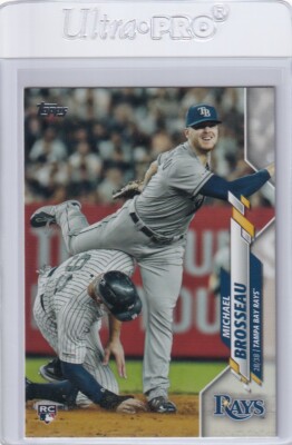 2020 TOPPS SERIES ONE RC MICHAEL BROSSEAU TAMPA BAY RAYS ROOKIE - H5049