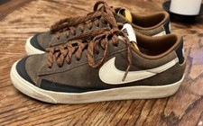 Nike Blazer Low Brown Leather 2022 DX4433  200 Men  s Size 6   Pre  Owned 