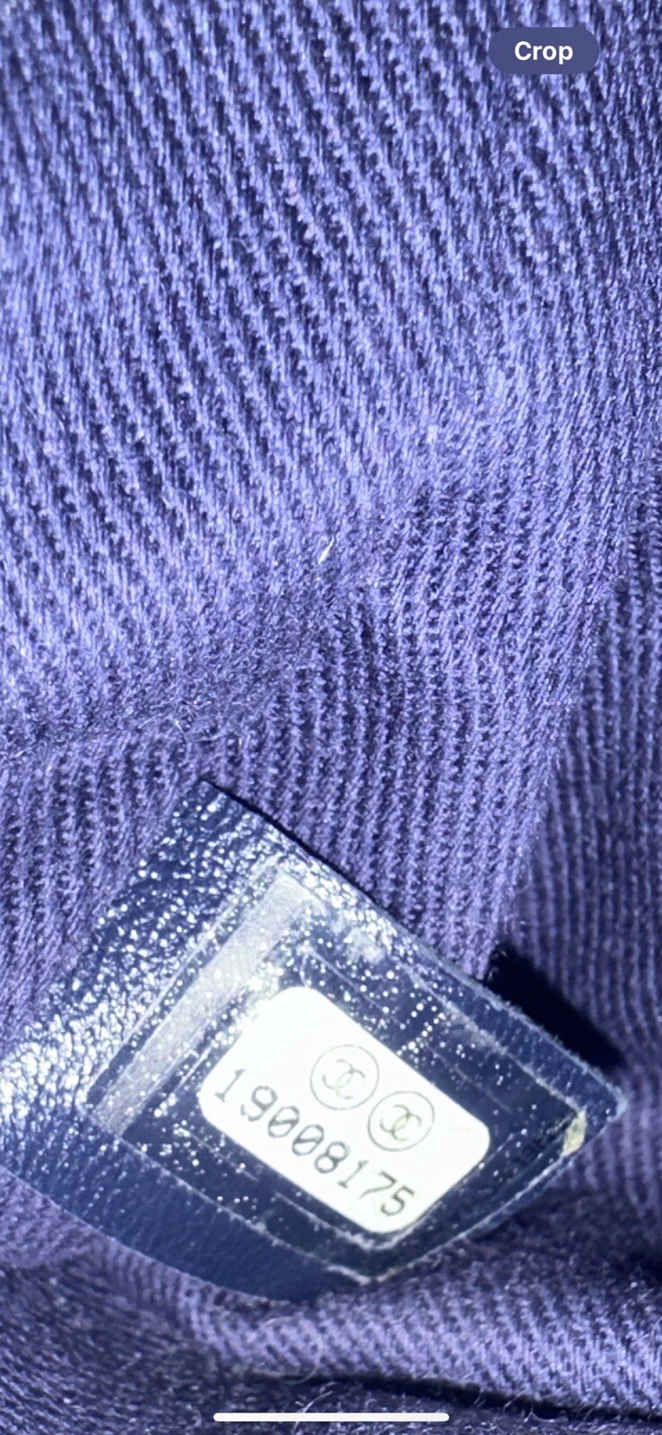 Chanel Accordion Crochet Jumbo Shoulder Bag Blue Cream Gem