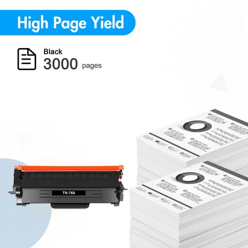 8x TN760 Toner kompatibel für Brother mit Chip DCP-L2550DW L2395DW HL-L2390DW - Bild 3 von 4